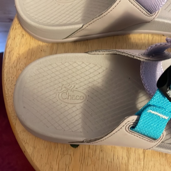 Chaco Sandals in Lavender and Teal - Picture 3 of 5